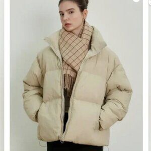 NICK&NICOLE
Short Duck Down Puffer Jacket_Cream